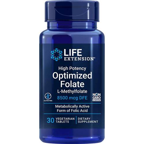 Suplementy diety Life Extension High Potency Optimized Folate L Methylfolate