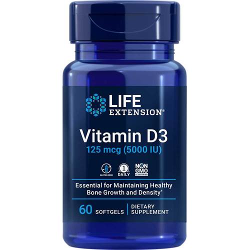 Suplementy diety Life Extension Vitamin D3 5000 IU