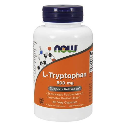 Suplementy diety NOW Foods Ltryptophan 500 MG